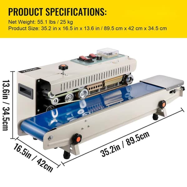 Protect Continuous Hand Rotary Heat Sealer