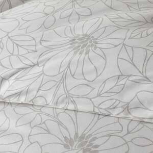 Company Organic Cotton Abstract Floral Ivory Percale Comforter