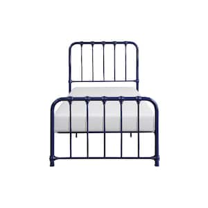 Jocelyn Blue Metal Frame Twin Platform Bed