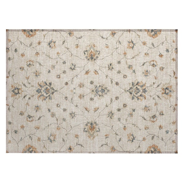 Chantille Machine Washable Indoor/Outdoor Abstract ACN3076 Ivory 3 ft. x 4 ft. Area Rug