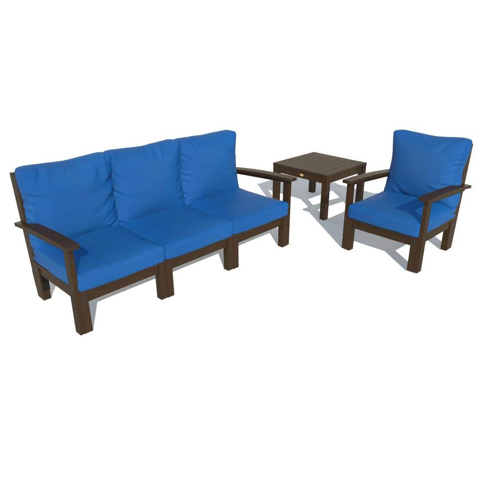 Highwood Bespoke Deep Seating 1Piece Plastic Outdoor Couch Chair and