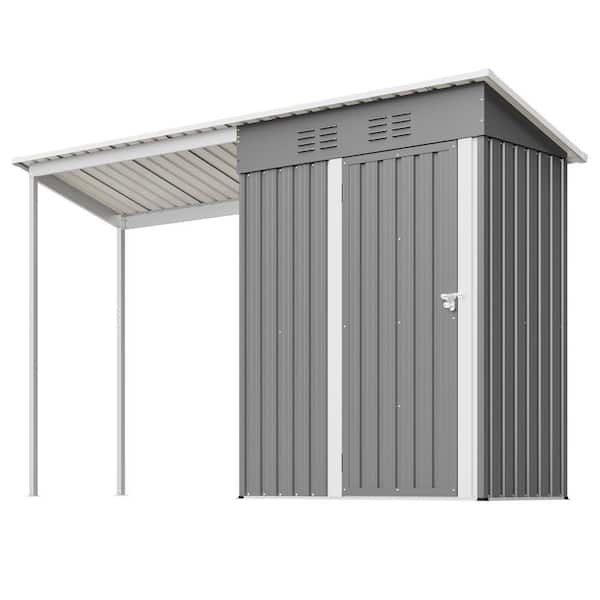 5 ft. W x 3 ft. D Metal Shed with Floor Frame (15 sq. ft. )