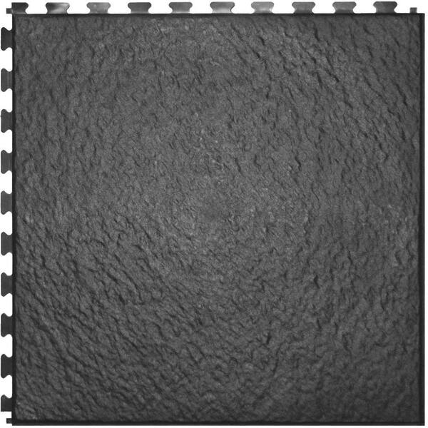 IT-tile Slate Vermont Graphite 20 In. x 20 In. Vinyl Tile,  Hidden Interlock Multi-Purpose Floor, 6 Tile