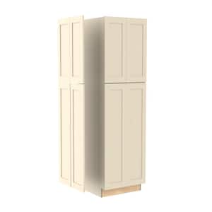 Newport Cream Painted Plywood Shaker Assembled Base Kitchen Cabinet End Panel 23.8 W in. 0.75 D in. 84 in. H