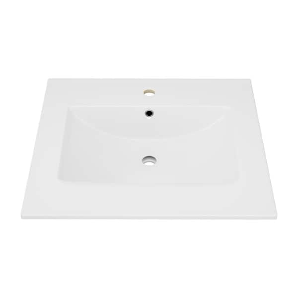 Eridanus Dayton 25 in. W x 22 in. D Vitreous China Vanity