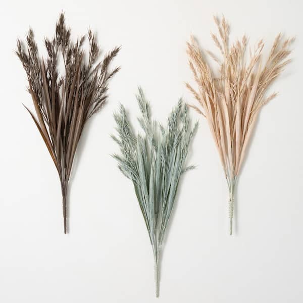 SULLIVANS 21" Hued Wheat Bush - Set of 3; Multicolor