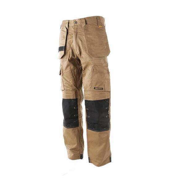 DEWALT ProTradesman Men's 36 in. W x 31 in. L Tan Polyester/Cotton