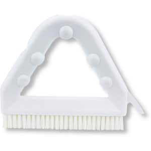 Sparta 9 in. White Polyester Tile and Grout Brush (4-Pack)