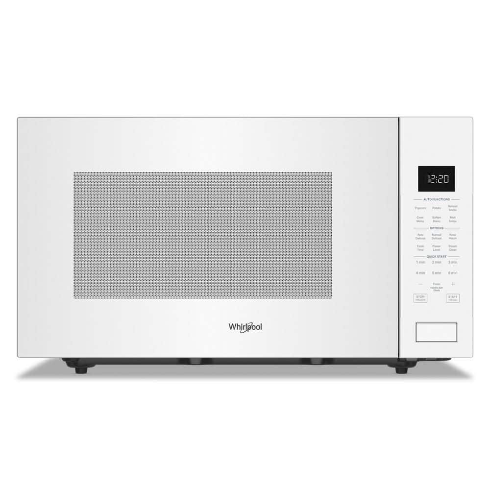 2.2 cu. ft. Electric Countertop Microwave in White with Sensor Cooking