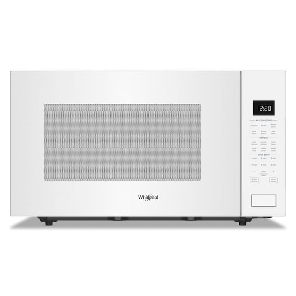 2.2 cu. ft. Electric Countertop Microwave in White with Sensor Cooking