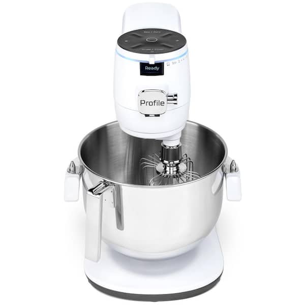 m*̈様 ホワイト フリースラグ GE 7 Qt. 11-Speed White Stand Mixer w/ Commercial Beater, Dough