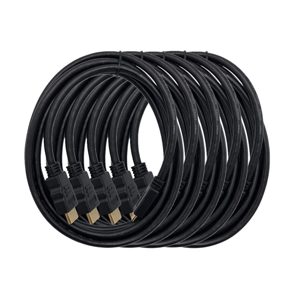 6 ft. HDMI to Mini HDMI High-Speed with Ethernet 4K Cable Black (5-Pack) price history on PriceWatchPro