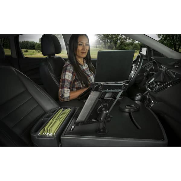 AutoExec AUE10546 Reach Front Seat Car Desk Birch with iPad/Tablet Mount 