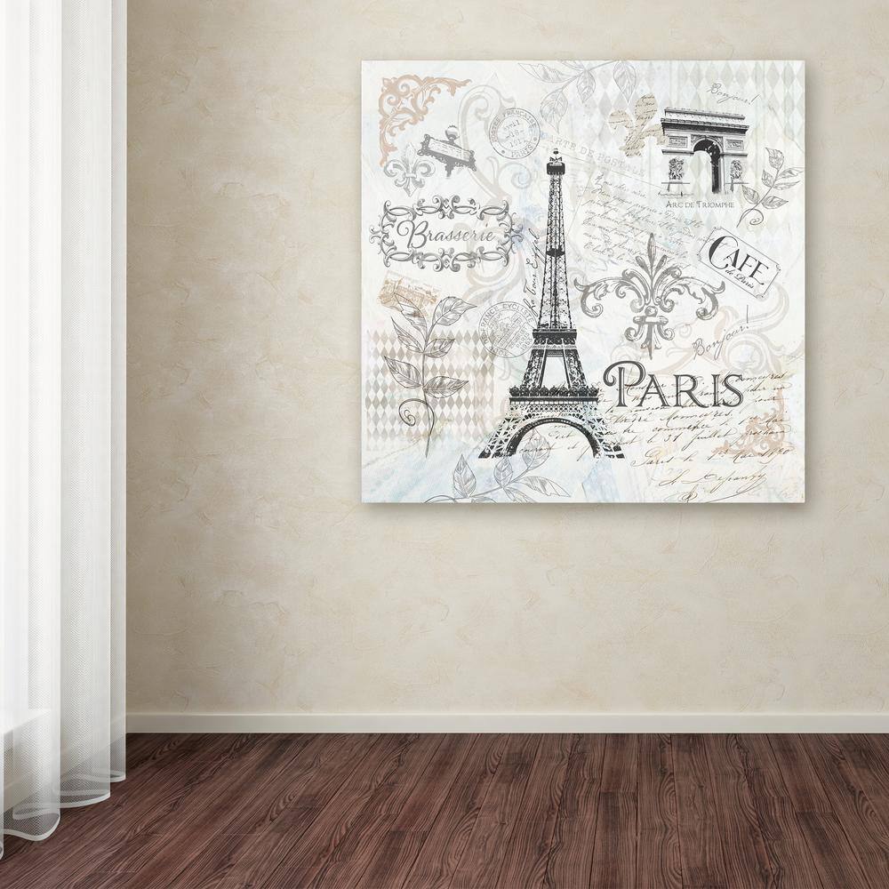 Fiona Stokes-Gilbert Paris 18" x 18" Unframed Canvas Art