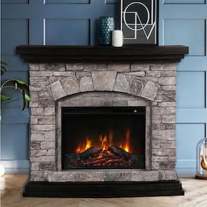 45 in. Electric Fireplace with Mantel