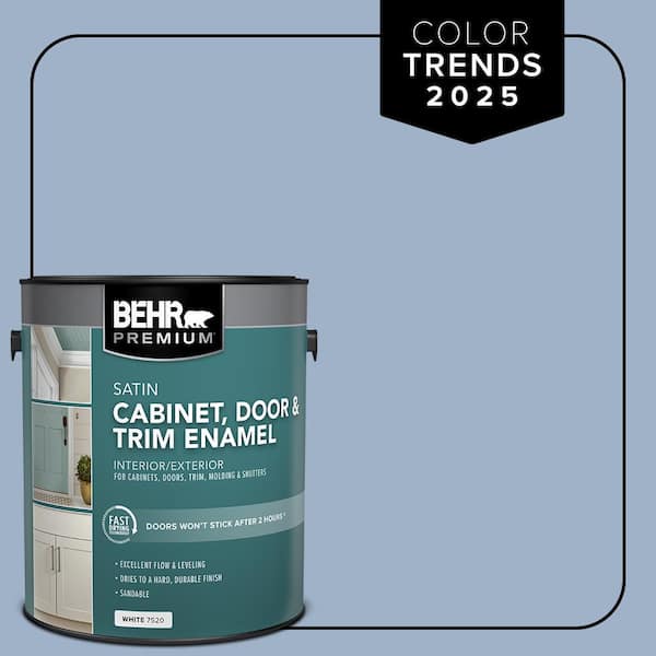 BEHR PREMIUM 1 gal. #S530-3 Aerial View Satin Enamel Interior/Exterior Cabinet, Door & Trim Paint
