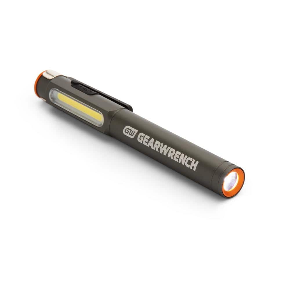 GEARWRENCH 300 Lumen Lithium-Ion USB-C Rechargeable Aluminum Pen Light with Magnetic Pocket Clip
