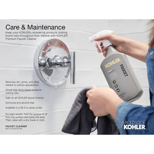 KOHLER Components 1-Handle Transfer Valve Trim Kit in Vibrant Brushed Moderne Brass (Valve Not Included)