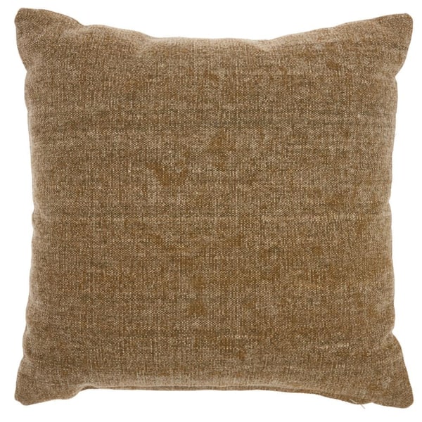 Mina Victory Sofia Beige 18 in. x 18 in. Throw Pillow 074357 - The Home  Depot