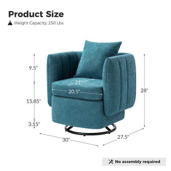 Acosta swivel best sale barrel chair