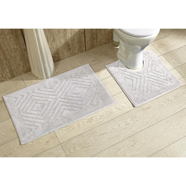 Better Trends 2 Piece Trier Bath Rug Set - Blue