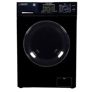 1.62 cu.ft. Pet Compact 110V Vented/Ventless 15 lbs Sani Washer Dryer Combo 1400 RPM in Black