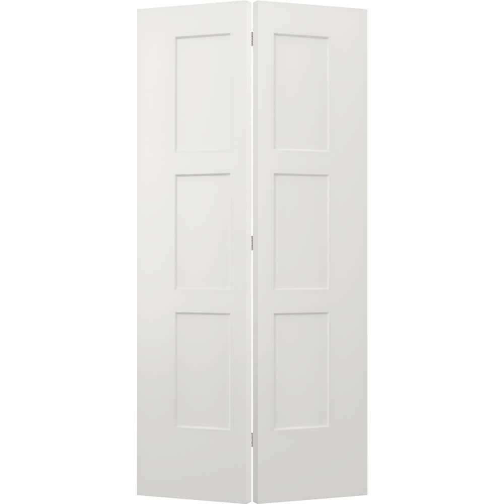 JELDWEN 36 in. x 80 in. Birkdale White Paint Smooth Hollow Core Molded