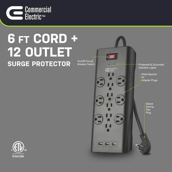 Commercial Electric In-Wall Power Cord and Cable Kit A32-KW - The Home Depot