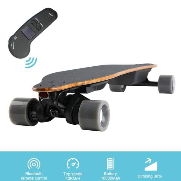Universal PP Remote Control Accessory with Power Supply Indicator Light for Electric Four-Wheel Skateboard Tbest Skateboard Remote Control 