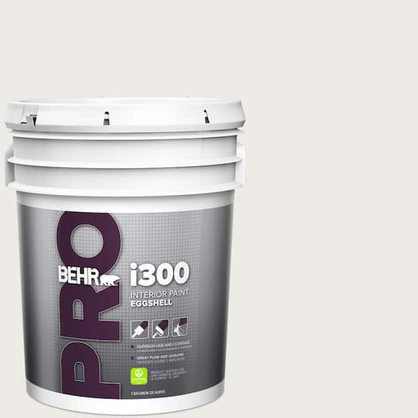 BEHR PRO 5 gal. #BL-W14 White Eggshell Interior Paint