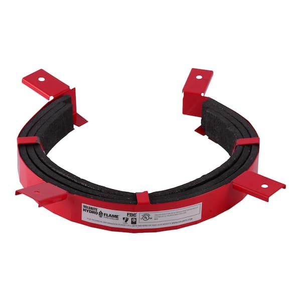 HOLDRITE HydroFlame Firestop 4 in. Intumescent Pipe Collar