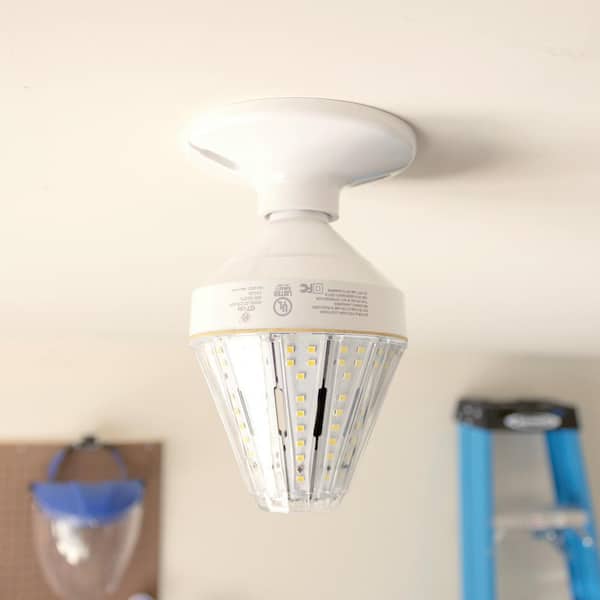 GT GT-Lite 300-Watt Equivalent Cob E26 5200 Lumens robust LED Light Bulb 5000K in Bright White, a Bulb Included (8-Pack)