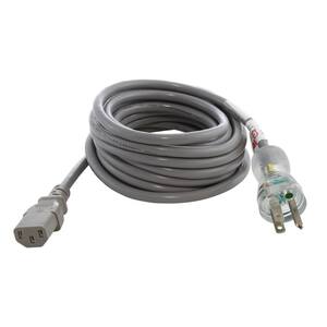 8 ft. 10 Amp 18/3 Medical Grade Power Cord with C13 Connector