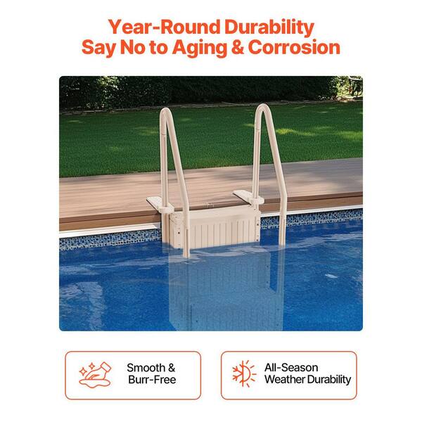 36 Inch Pool Ladder BOTOWI Above Ground Pool Ladder Pool Entry