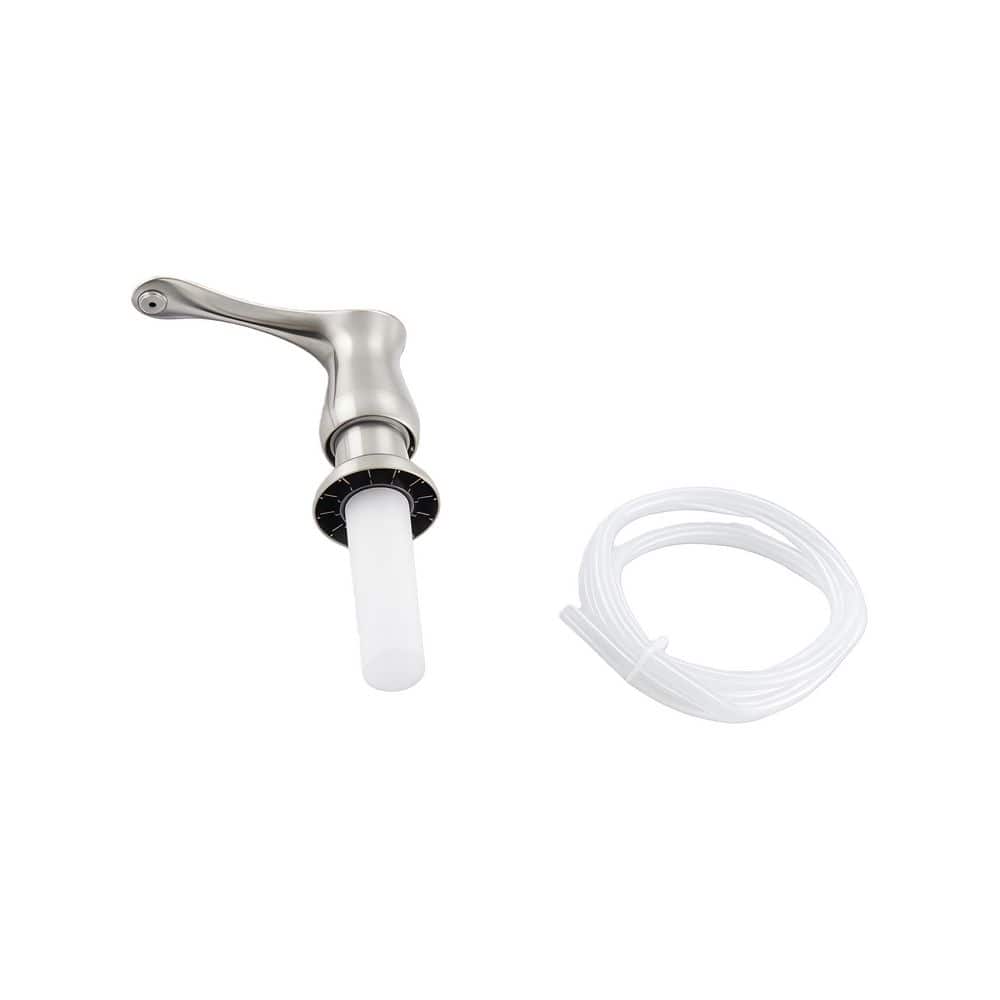 Kitchen Sink Soap Dispenser Brushed Nickel, Under Sink Soap Dispenser with 40 in. Silicone Extension Tube Kit price history on PriceWatchPro