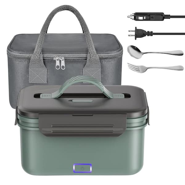Electric Lunch Box Food Heater, 1.8L Heating Lunch Box for Work/Car/Truck, with Stainless Steel Container