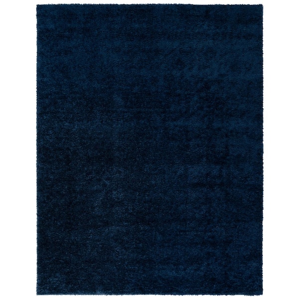 Tahoe 9 ft. x 12 ft. Navy Solid Color Area Rug