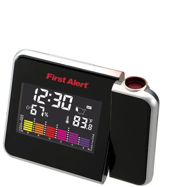 First Alert Indoor Temperature Station with Projection Clock