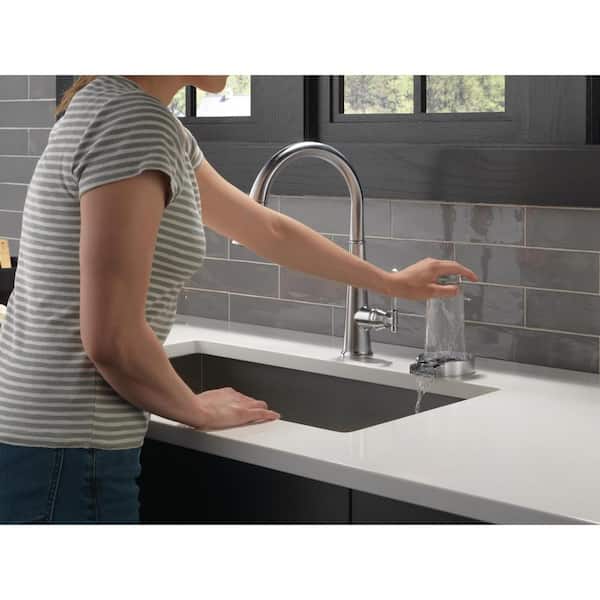 4 in. Metal Glass Rinser in Arctic Stainless