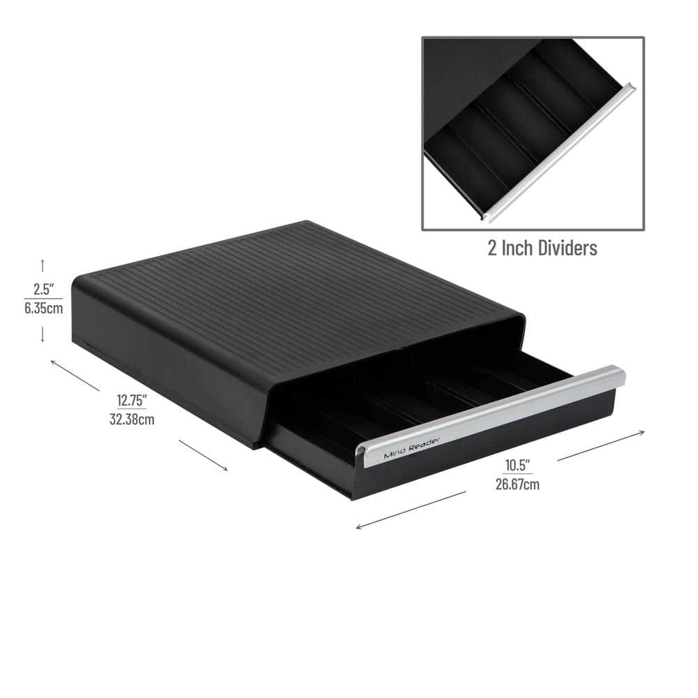 Black High Impact Polystyrene Coffee Pod Drawer for 35 Capsules