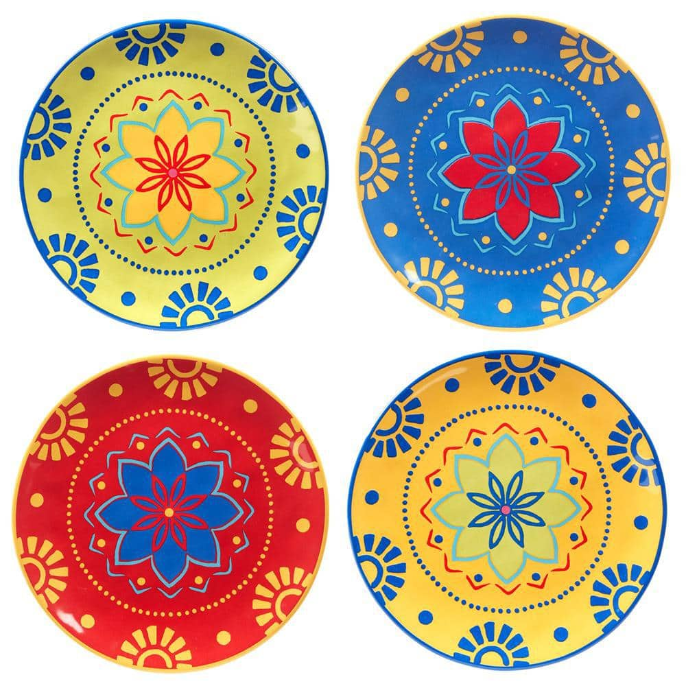 Certified International Spice Love Multicolor Salad Plates (Set of 4)