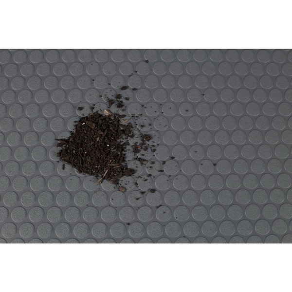 G-Floor 10 ft. x 24 ft. Small Coin Garage Floor Mat in Slate Grey