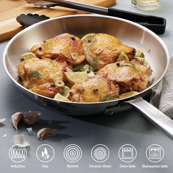 Tramontina Tempo 14-Piece Tri-Ply Base Stainless Steel Cookware