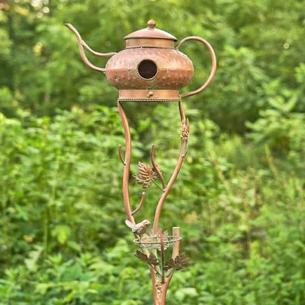 Zaer Ltd. International 65 in. Tall Antique Copper Teapot