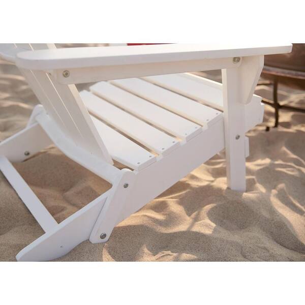 hampton bay lattice folding white outdoor adirondack chair