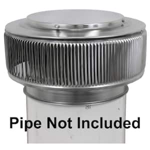 10 in. Dia Aura PVC Vent Cap Exhaust with Adapter for Schedule 40 or Schedule 80 PVC Pipe in Mill Finish