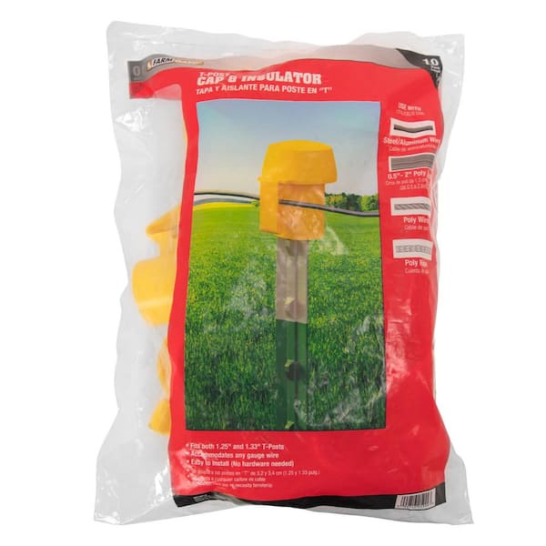 FARMGARD T-Post Cap and Insulator (10 Pack)