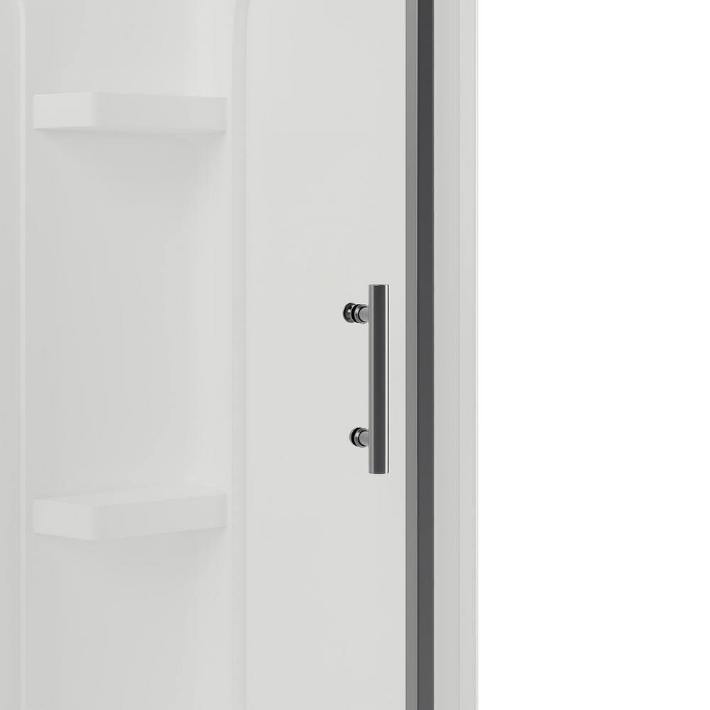 Ardis 60'' x 32'' Chrome Framed Sliding Shower Kit