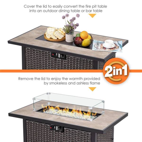 Nuu Garden 44 50000 BTU Fire Table AF015