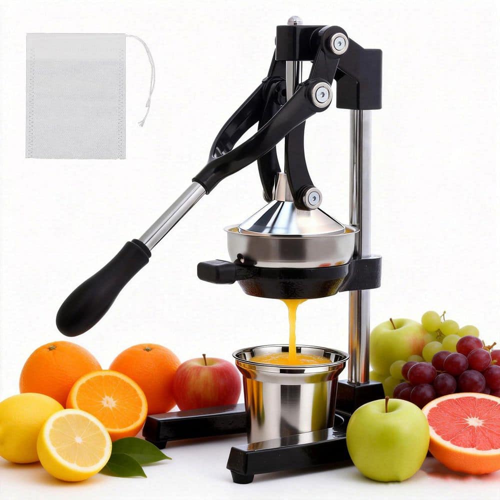 Cast Iron Manual Juicer Hand Press with Stainless Steel Cup, Heavy Duty Citrus Press for Orange Lemon Pomegranate price history on PriceWatchPro